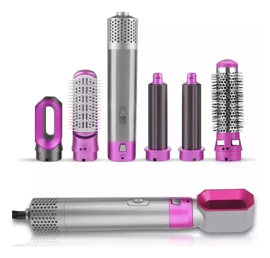 Escova Secadora 5 em 1 Profissional – Alisa, Modela e Elimina o Frizz