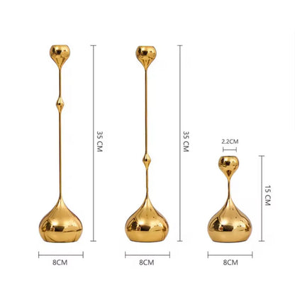 Conjunto de Castiçais Esculturais