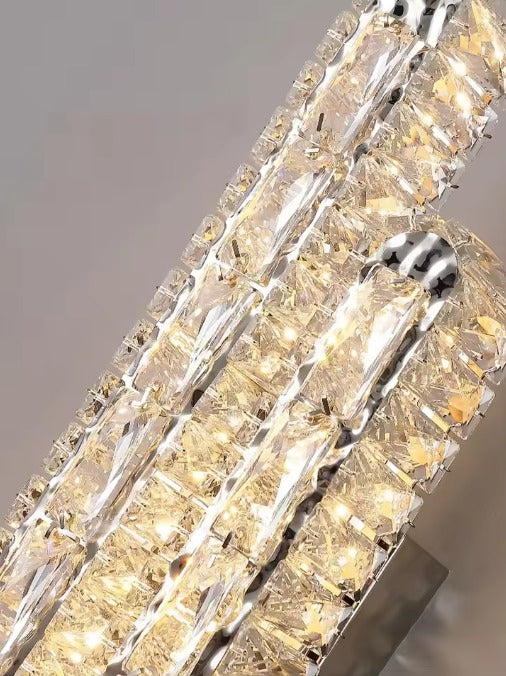 Luminária de Parede Crystal Duo – Prata